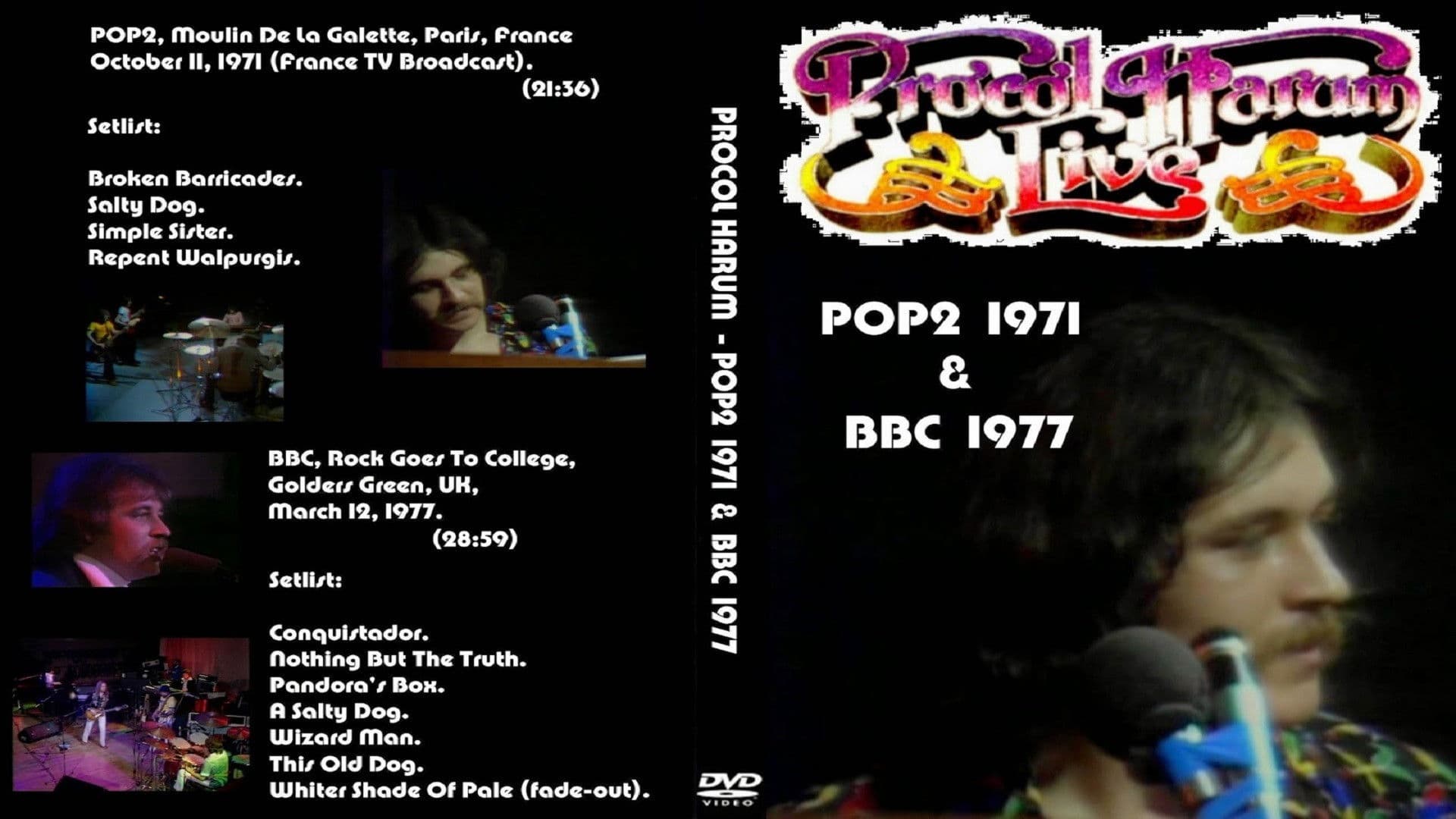 Procol Harum - Live - POP2 (1971) & BBC (1977)