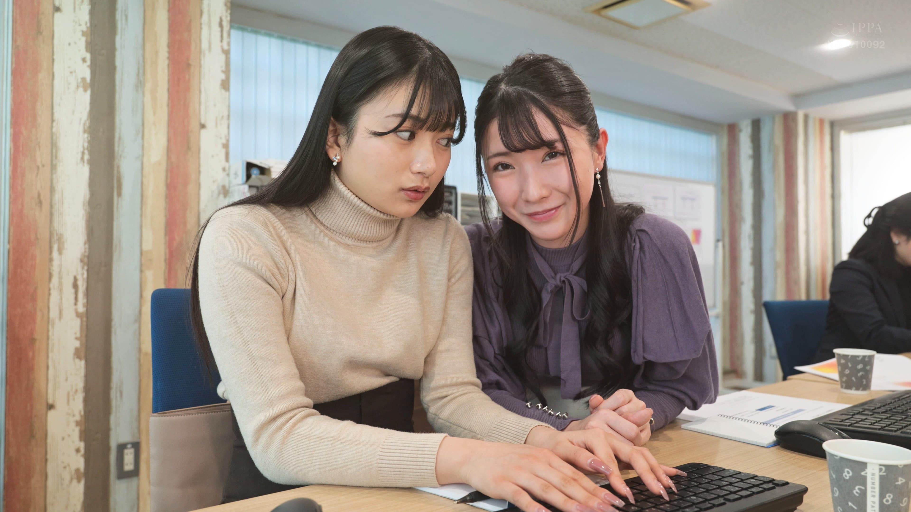 "Anata no Kao ni Hitomebore Shimashita". Tsuntsun Buka no Kitaoka-san to Deredere Joushi Miyanishi-san no Kisu de Hajimaru Ofisu Rezu - Karin Kitaoka × Hikaru Miyanishi