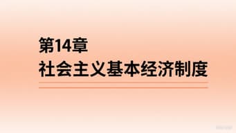 ​​第14章 税收制度​​