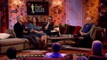 Griff Rhys Jones, Ruth Jones and David Baddiel