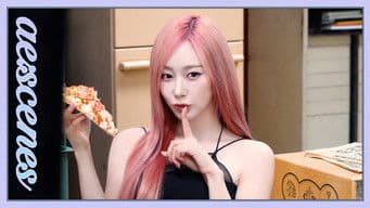 aespa no more pizza Behind