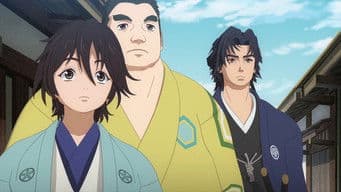 Handsome Man Flies Through the Sky